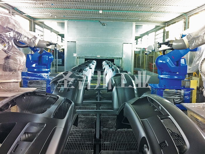 吴江双侧平放保险杠机器人喷涂线