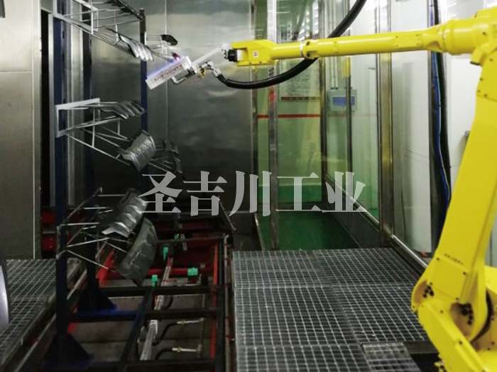 吴江进气格栅机器人火焰处理