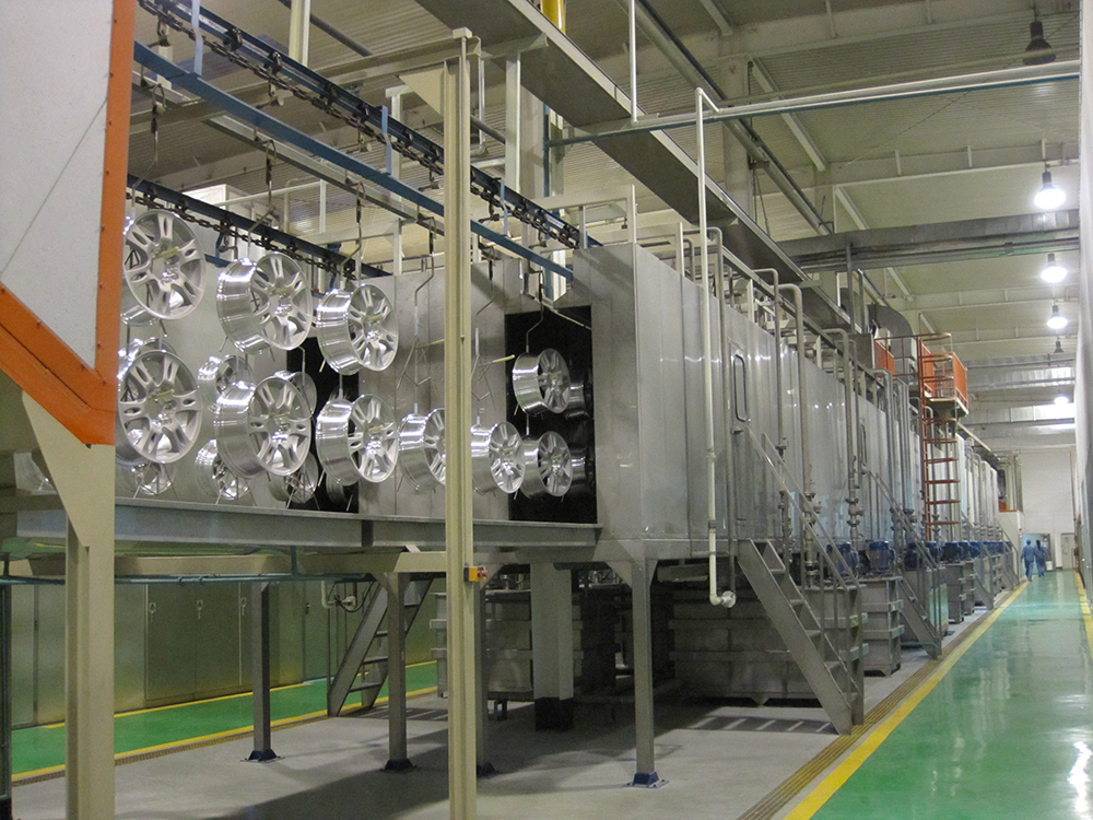 Wheel cleaning equipment