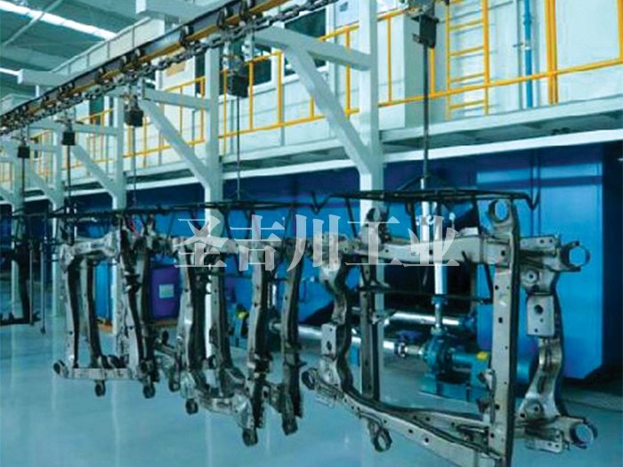 Chassis electrophoresis coating line
