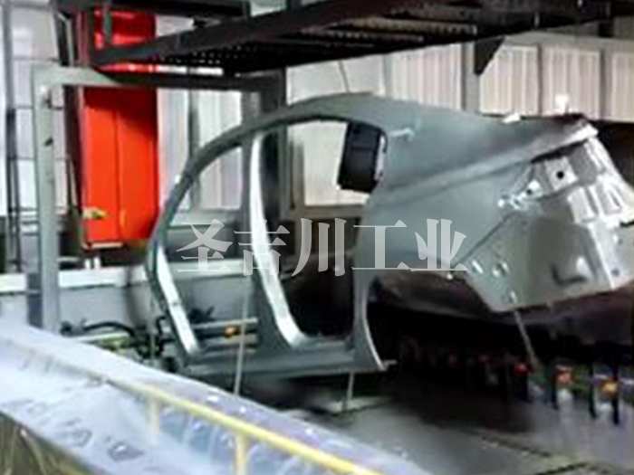Gantry stepping electrophoretic coating line for car door body after-sales parts