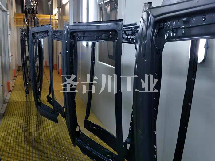 Car sunroof electrophoresis line