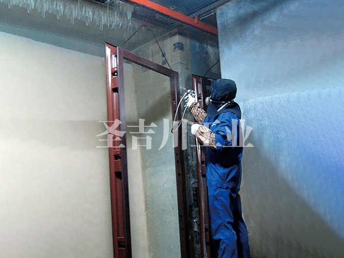 Anti-theft door painting line