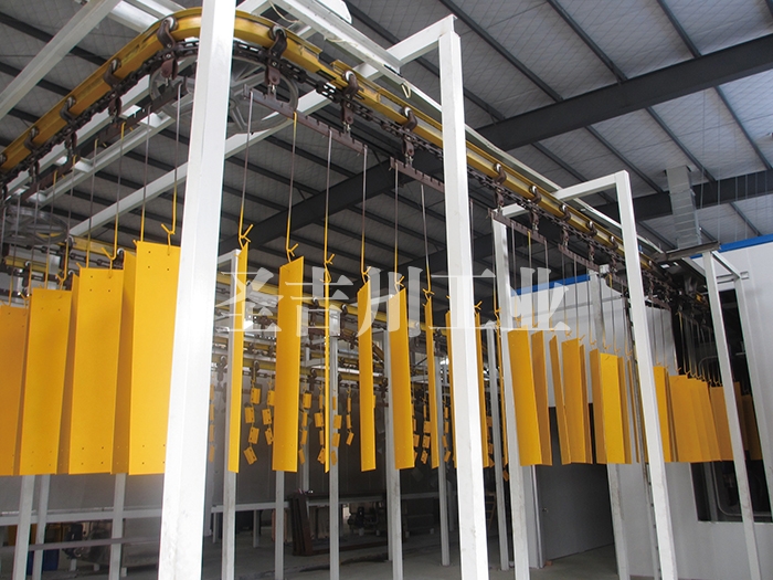 Hardware shell powder spraying line
