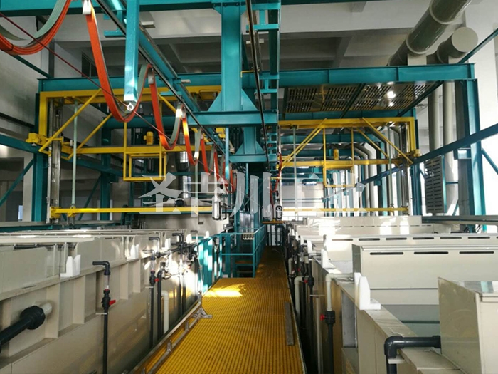 Gantry stepping pretreatment line