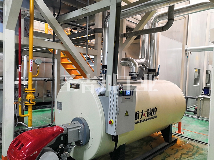 Gas oil hot water boiler