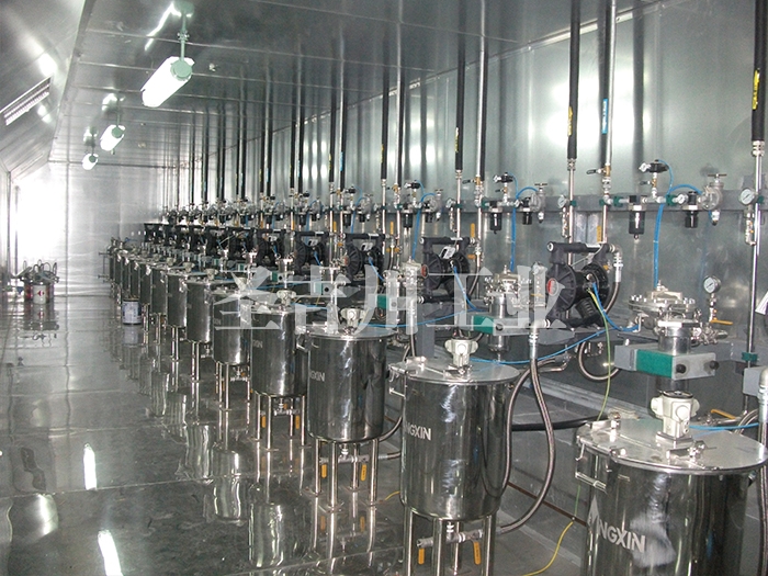 Graco and Wagner centralized paint supply and color change system